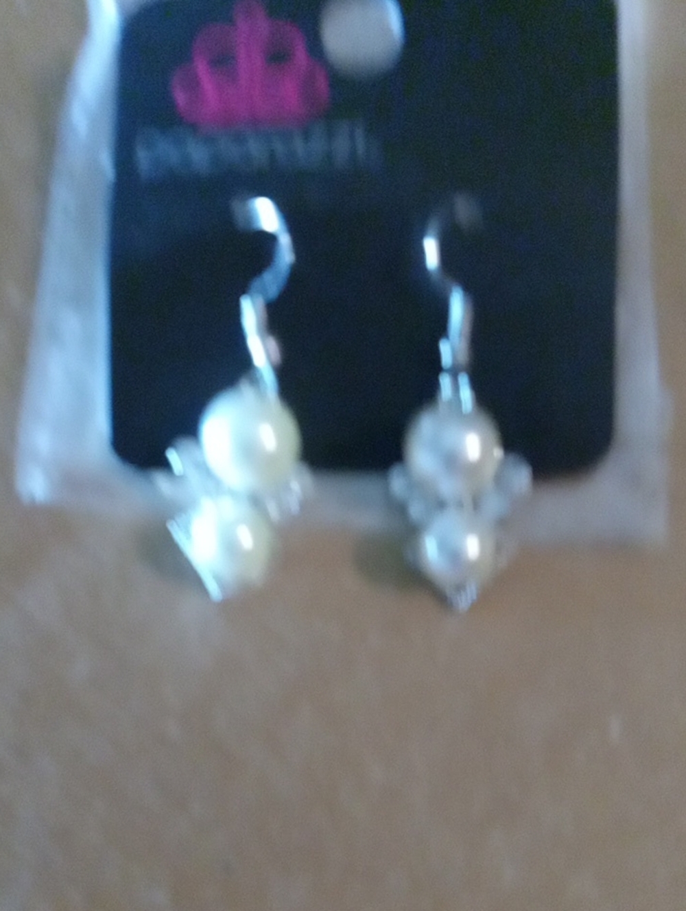 paparazzi White Pearl Drop Dangle Earrings